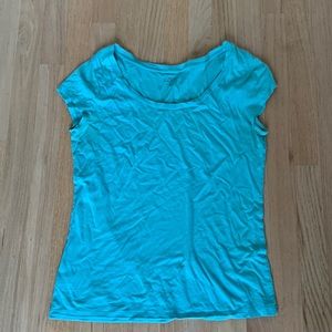 LOFT aqua blue tshirt